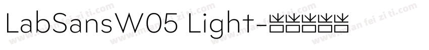 LabSansW05 Light字体转换